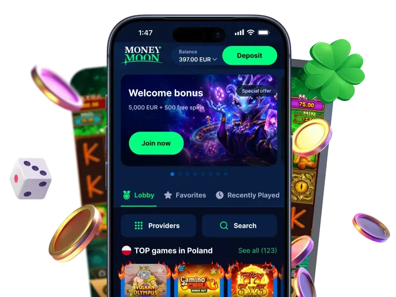 Aplicația MoneyMoon pe telefon
